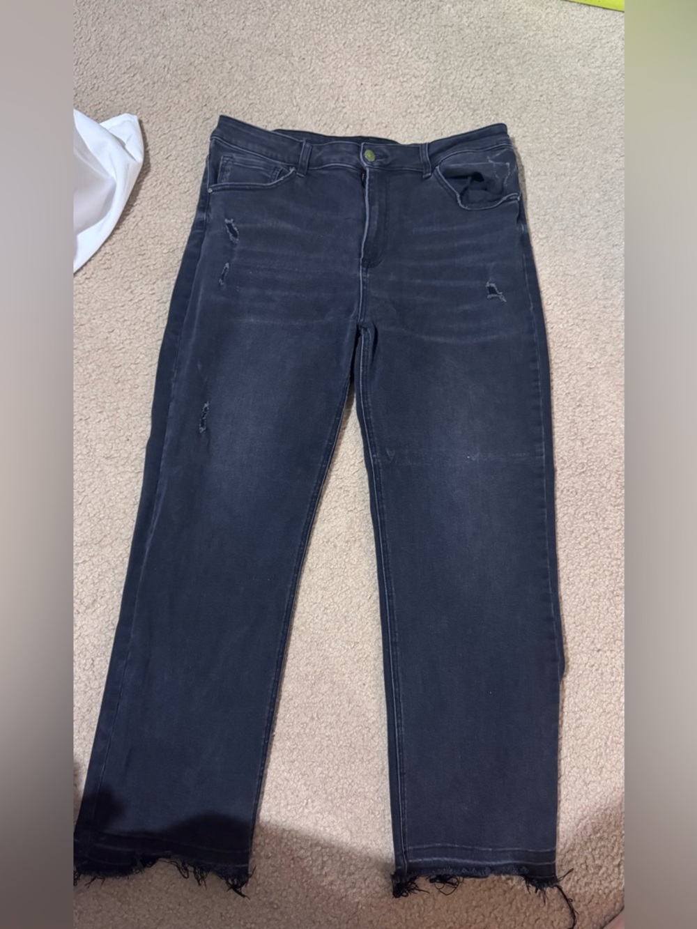 High-Rise Black Wide-Leg Jeans for Women